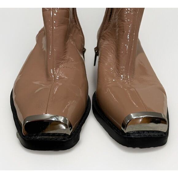 Jeffrey Campbell Tan Ankle Boots - Picture 6 of 10